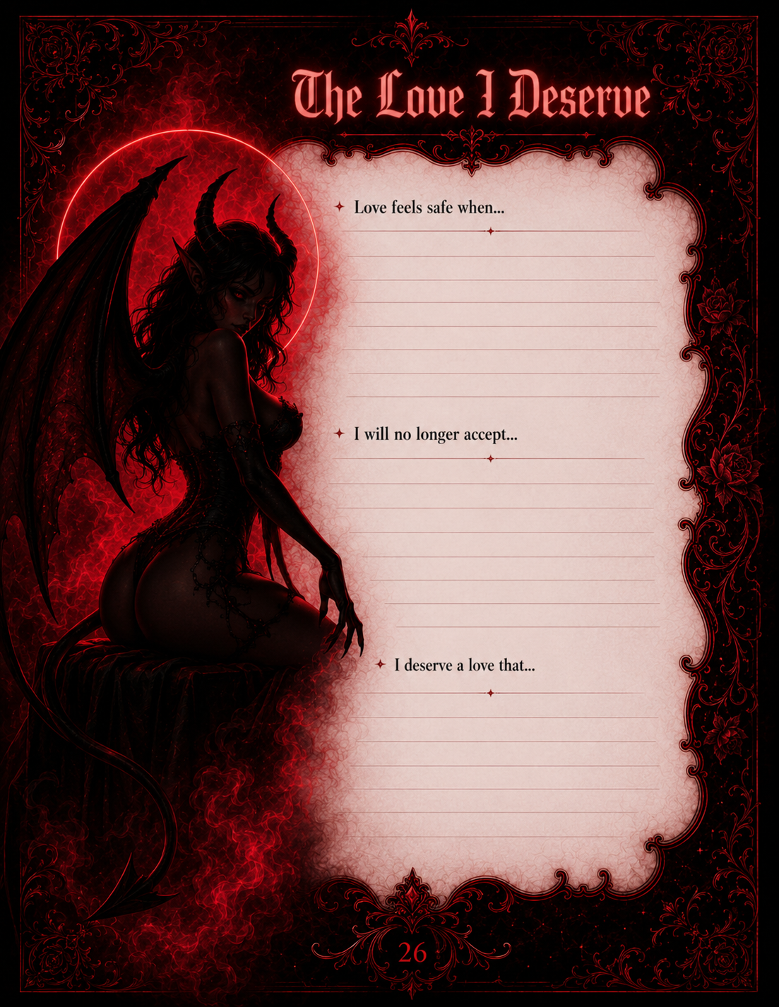 Shadow work journal page